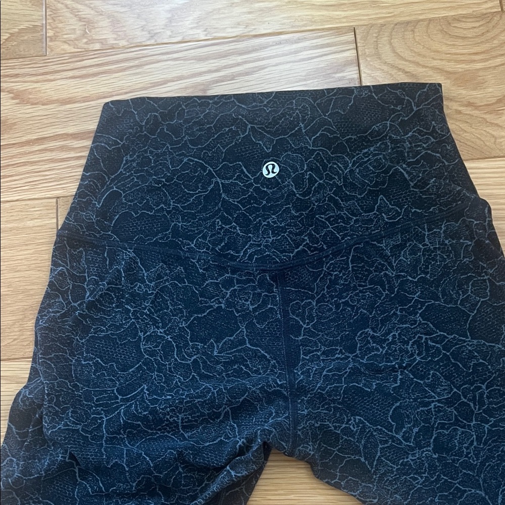 lululemon athletica Black Patterned Align Leggings